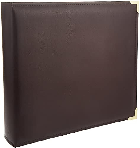 Pioneer 12 Inch by 12 Inch 3-Ring Sewn Oxford Scrapbook Binder, Burgundy
