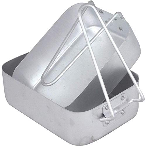 Mil-Com - set di gamelle in alluminio - 2 pezzi
