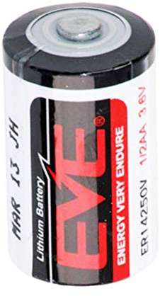 Eve Litio 3,6V Batteria ER14250V 1/2AA Batteria -55°C 85°C Gradi