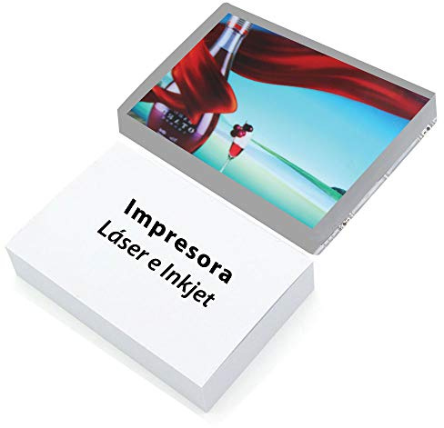 WORLED-Backlight Paper/Papel Retroiluminado/Papel Backlite 125G Formato A4 Paquete 50 hojas para CARPETAS LED/Folder LED/Affiches LED para impresion en LASER o INKJETIMPRESORA DE TINTA (A4)