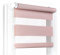 Fenster DEKOR - Rollos für Fenster Bleich-Rosa - Klemmfix Rollo ohne Bohren 120 x 50 cm - Doppelrollo mit einer breiten Auswahl an Größen und Farben - Blickdichte Rollos, einfach zu montieren