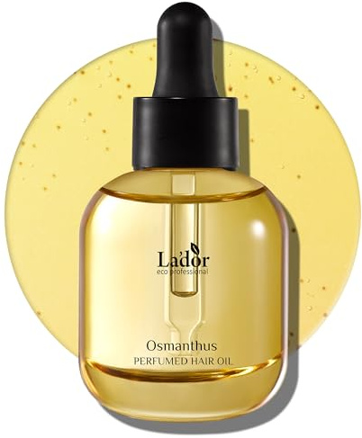 LA'DOR Lador Perfume Oil For Dry Damaged Hair - Anti Frizz Fragrance Nourishing Oil Glitter Serum Conditioner Without Rinsing Keep Curls And Waves Without Sulphate Paraben Alcohol 1 Fl Oz