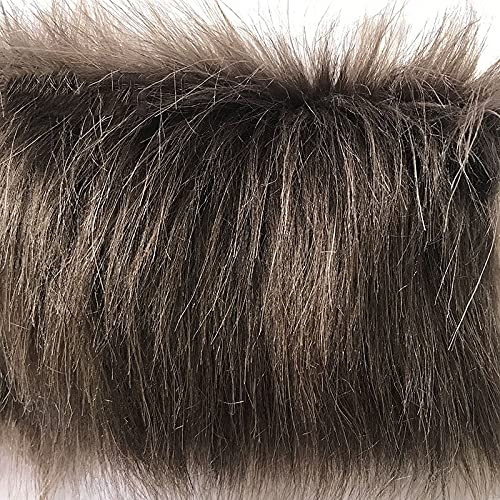 Faux Päls Tyg, 19 Ljusa Färger Tillgängliga, 9cm Lång Hög Mjukt Deluxe Plysch Shaggy Falsk Päls Material För Hantverk, Sömnad, Rekvisita, Kostymer, Dekoration(Size:150x50cm,Color:Kaffe)