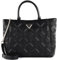 GUESS Damen Deesa Tote Tragetasche, Griffe Oben, Schwarz