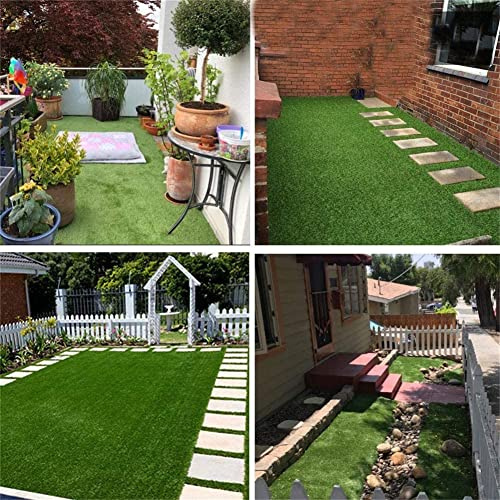 Artificial Grass Turf Rug 20MM Thick Faux Grass Synthetic Lawn Pet Turf Perfect for Indoor and Outdoor (4ft x 7ft (28 Square ft))
