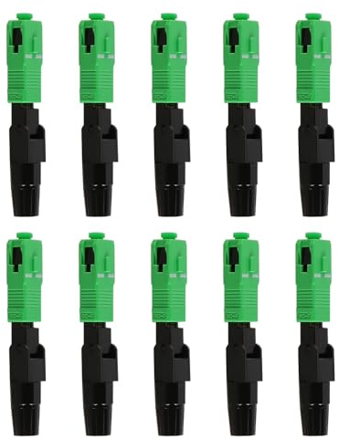 Laroal 10 st SC fiberoptisk snabbkoppling Single Mode Embedded SC fiberoptisk snabbkoppling Adapter för CATV-nätverk