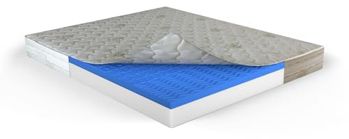 MUUN – Materasso Matrimoniale Memory Foam, 160x200, H 26 cm, Rivestimento Sfoderabile con Aloe Vera, Mod. PENELOPE, Ortopedico, Ipoallergenico, Antibatterico, Garantito 20 Anni