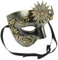 HAMPPLIES Masque de Mascarade pour Hommes Style Steampunk Demi-masque avec Élastique Ajustable pour Fête Carnaval et Cosplay Masque Vénitien Unique pour Adultes