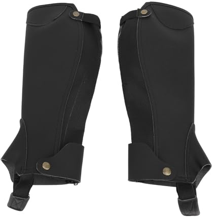Half CHAPS équestre Chaps respirant absorbant l'anti-abrasion Riding Riding Half CHAPS pour enfant adultes 1 paire 3 couches tissu microfibre Eva mousse (Xl)