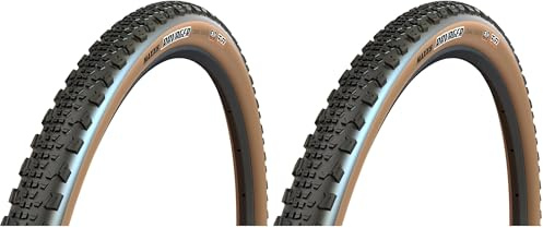 Maxxis Pneu Ravager-700x50c-Tr. Souple-Exo/Tubeless Ready/Tanwall Neumático MTB, Bronceado, 700x50c (Paquete de 2)