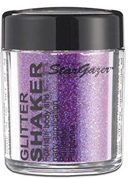 Paillettes à saupoudrer corps et visage - Stargazer - couleur : violet - fluorescent sous lumière noire (UV)