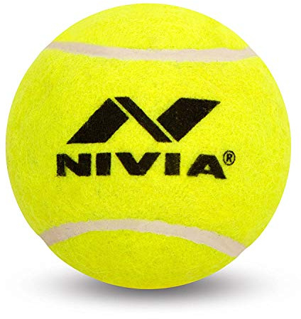 Nivia Tung tennisboll cricketboll (paket med 6), gul