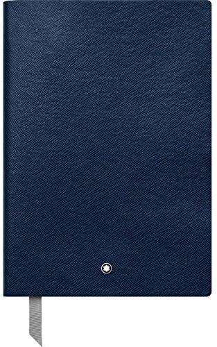 Montblanc Notebook 113639 Fine Stationery #146 – Leder Notizbuch A5 kariert mit Softcover – Farbe: Indigo – 192 Seiten