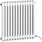 Manissa Electric Column White Radiator Traditional Column Radiator with PTC Element Old Cast Iron Type School Radiator (2 Column 600mm H x 592mm W)