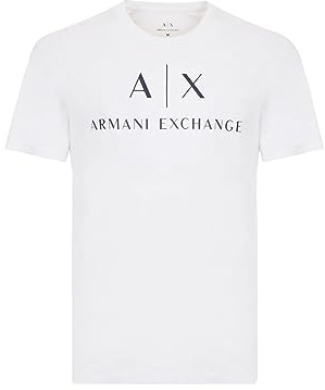 ARMANI EXCHANGE Uomo T-Shirt, Bianco (Bianco 1100), M