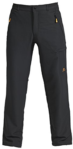 NORDCAP Damen Thermohose, Funktionelle Sporthose in Anthrazit, Wasserabweisende, atmungsaktive Wanderhose, Lange Freizeithose, Gr. 46
