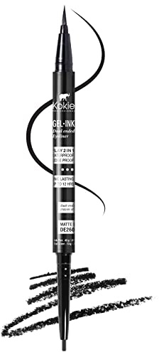 Kokie Gel Ink Dual Ended Eyeliner (Matte Black)