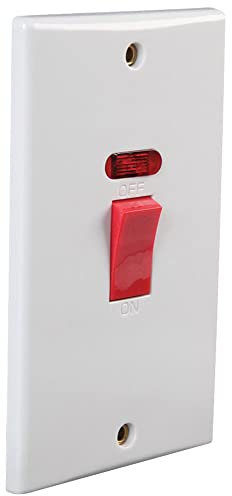 Interruttore 45A DP con curva NEON, doppia HT, switch e prese Qtà X 1