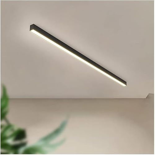 Lámpara De Techo LED, Lámpara De Pared Minimalista Semi Empotrada Con Luz Lineal De Aluminio Moderna, 3 Temperaturas De Color, Adecuada Para Cocina, Dormitorio, Sala De Estar ( Size : 150CM 30W )