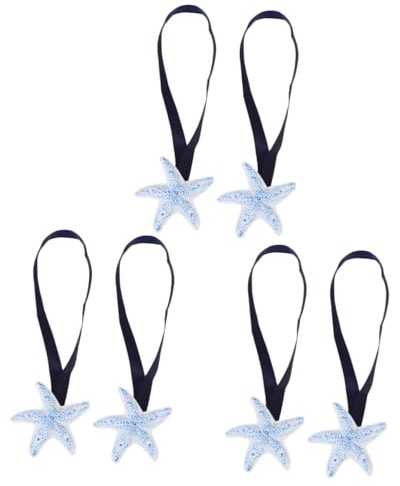 Ciieeo 6 Piezas Lazos de Cortina náutica retenciones de Cortinas de Estilo Moderno Gancho Cortinas de Ventana Cuerda de Cortina drapeado alzapaños Ata para Arriba conectar