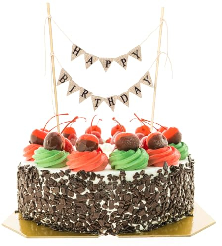 cobee Tortendeko Geburtstag, Happy Birthday Tortendeko Cake Topper Gute zum Geburtstag Kuchen Topper Tortenstecker Kuchendeko für Geburtstag für Geburtstagsfeier liefert Dekoration