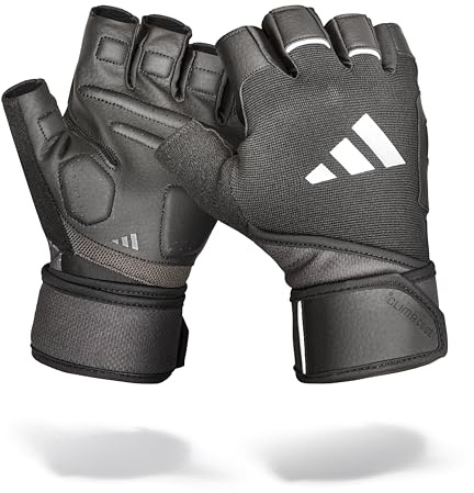 adidas Wrist Wrap - Guanti da allenamento con doppio supporto per polso, taglia XL
