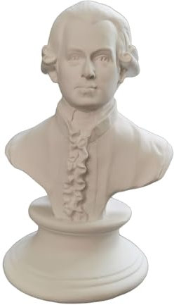 Statua di testa in resina da 15 cm Mozart Busto Figura Scultura Con Decorazione Semplice Home Office Scrivania Libreria Decor