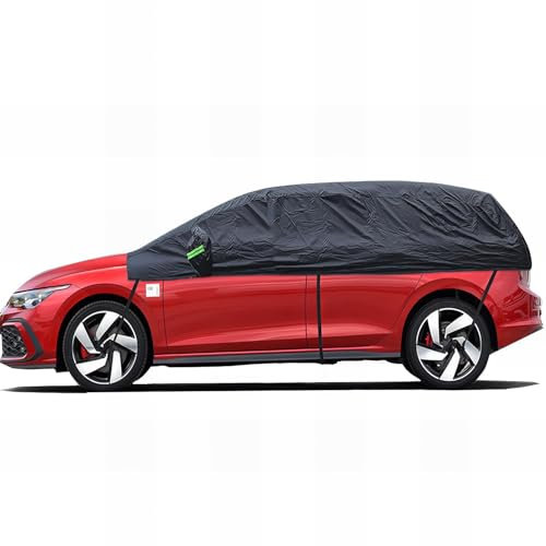 Mezza Copertura Auto da Esterno per Toyota Aygo (2014-2021), Telo Copriauto Mezza Impermeabile Mezzo Garage Anti-UV Anti-Vento Antipolvere Anti-Pioggia