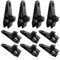 10 Pezzi Tarp Clips per Tenda, Fermagli Teloni, Antivento Morsetti Resistenti Tende da Sole Clip per Tenda Design Tende, Campeggio Tettucci Roulotte Coperture Auto Piscina Camper Giardino Nero