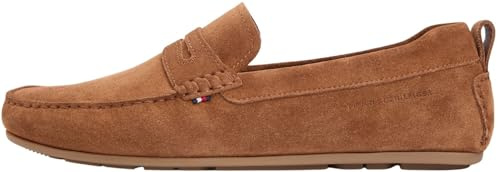 Tommy Hilfiger Men’s Driving Shoes Core in Suede, Brown (Coconut Grove), 8