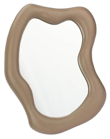 THUN - Specchio organico medio - Stoneware - Collezione Plumè - 28 x 35 cm