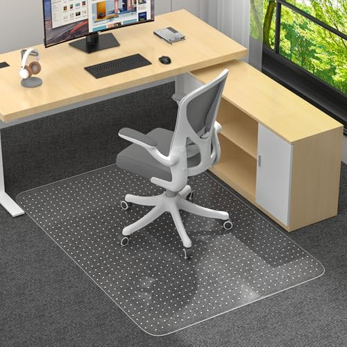 Office Chair Mat for Low Pile Carpet, Clear Heavy Duty Chair Mat with Lip