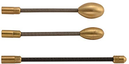 Anguila Cabeza Guía Flexible Conjunto 6/10/13mm M5 Accesorio Pasacables | Set de tres cabezas guía flexibles (Ø6, 10 y 13 mm) para adaptarse a cada diámetro de tubo y sortear obstáculos; rosca M5