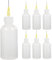 ULTNICE 6 StüCk PräZisions-Nadelflaschen Set, 50Ml Kunststoffflasche Mit Metallspitze, Ideal FüR SchmieröL, Klebstoff Und FlüSsigkeiten, Perfekt FüR Reparaturen Und PräZisionsarbeiten