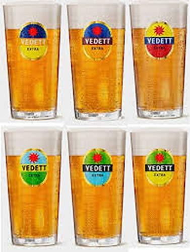 vedett lots de 6 verres à biére 25 cl