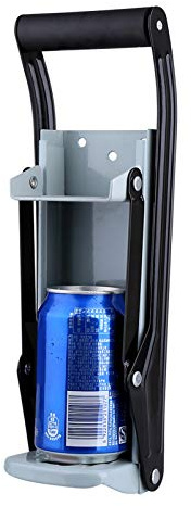 Wakects Prensa latas de pared 16 onzas, herramienta de reciclaje para latas de cerveza y bebidas con tornillos de montaje