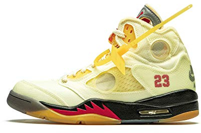 Jordan Air 5 Retro Sp Off-White – Segel für Herren Dh8565 100 – Gr, Mehrfarbig, 47 EU
