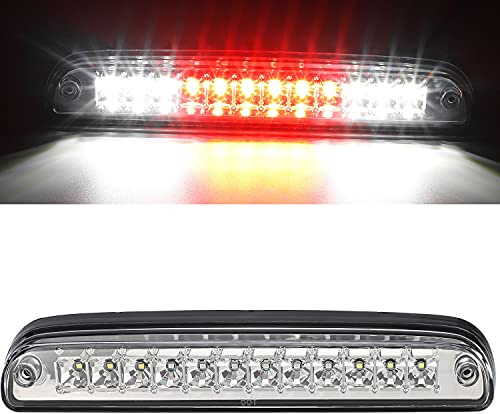 Partsam High Mount Stop Light Led 3rd Brake Light Replacement for F250 F350 F450 F550 1999-2016/Ranger/B series Third Brake Light Clear Rear Cab Roof Center Mount Brake Stop Tail Cargo Light Lamp
