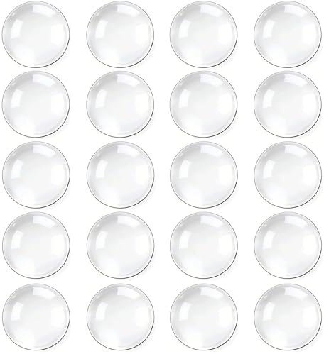 20pcs Clear Door Handle Stopper, Silicone Transparent Wall Protectors | Self Adhesive Door Handle Bumpers Pads for Wall, Fridge, Cabinets, Reducing Door Noise and Wall Damage