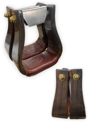 Nettles The Flatbottom Premium Western Stirrups with Leveler - Distressed Grey, 2.5 Tread