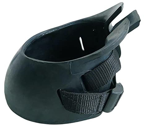 Esquirla Horse Hoof Boots Sturdy Comfortable Protective Cover Equine Hoof Protector Horses Protection Rubber for Riding Training Equestrian Supplies, M