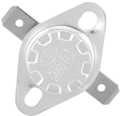 5 Stück KSD301 250 V 15 A Thermostat Thermoschalter Normal Geschlossen Temperaturschalter (125°C)