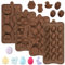 4 pièces Moule Chocolat Paques en Silicone, Moule Silicone Chocolat Paques Antiadhésifs, Moule Oeuf de Lapin de Pâques, Moules Oeuf Chocolat, pour Chocolats, bonbons, gelée, glaçons, DIY Gâteau