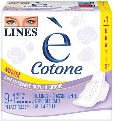 LINES E' Cotone Giorno con Ali, 10 pezzi