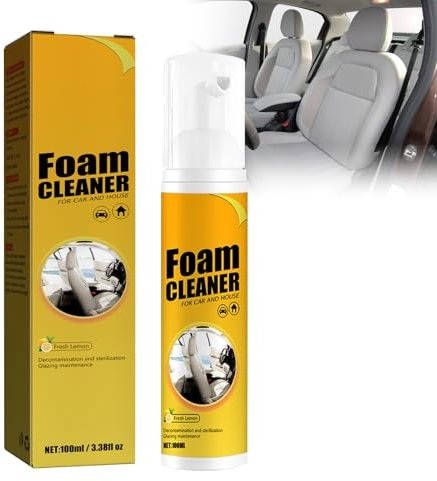 Lixuitme Detergente per Interni Auto, Spray Detergente Interni Auto, Pulizia Plastica e Smacchiatore, Trattamento Plastiche, Pulisce, Ravviva e Protegge Le Parti Interne dell'Auto, 03