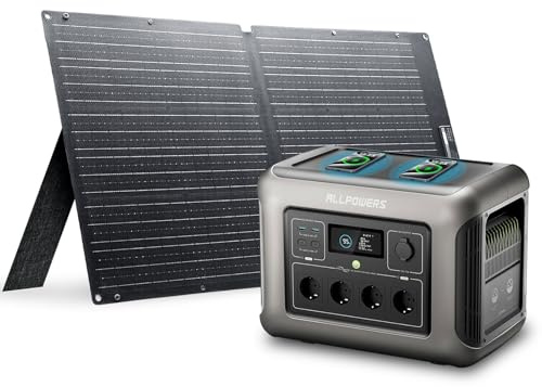 ALLPOWERS R1500 1800W Centrale elettrica portatile Con 100W Pannello Solare