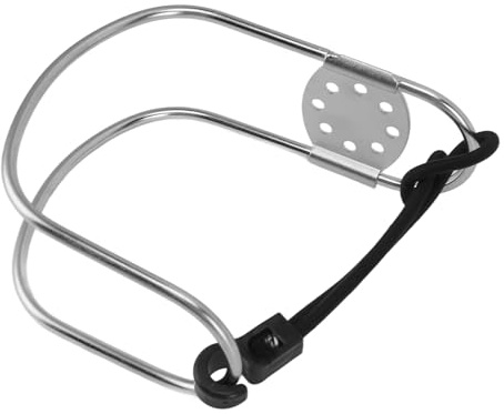 Generic Soporte para Aro Salvavidas Marino de Acero Inoxidable, Soporte de Herradura Compacto Portátil para Anillo de Natación de Yate, Regalo para Entusiastas de los Barcos