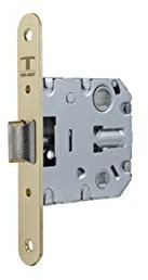 Tesa Assa Abloy - Cerradura de doble cerrojo para alto tráfico, 2004U, Frente Redondeado, Latonado
