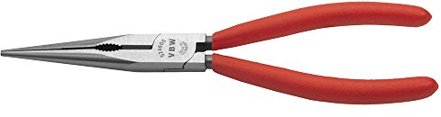 VBW 524605 Serie 524-6 Flachrundzange, Telefonzange, 200mm, Rot / Silber