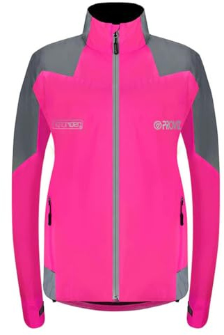 Proviz Nightrider Women's Water Proof Cycling Jacket - Pink, Size 16